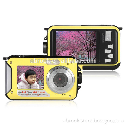Cheap 24mp double screen waterproof full hd 1080p sport camera